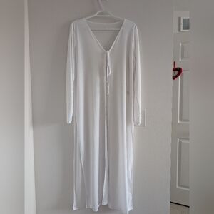 3/$30 White Leg Slit Swim Coverup